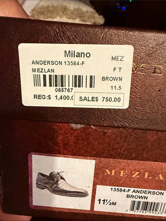 Mezlan Brown Suede Slip-On Dress Shoes main image 7